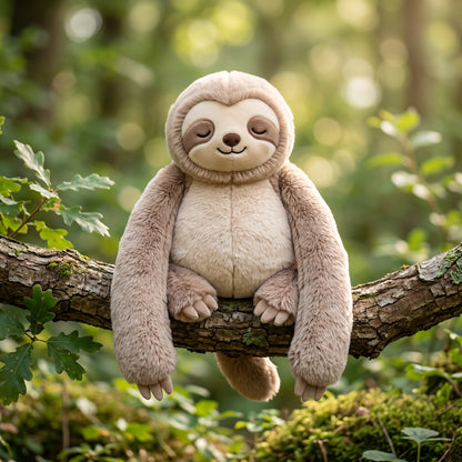 Sammy the Sloth — Pluffio weighted plushie product shot