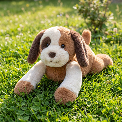 Pedro the Pup — Pluffio weighted plushie product shot